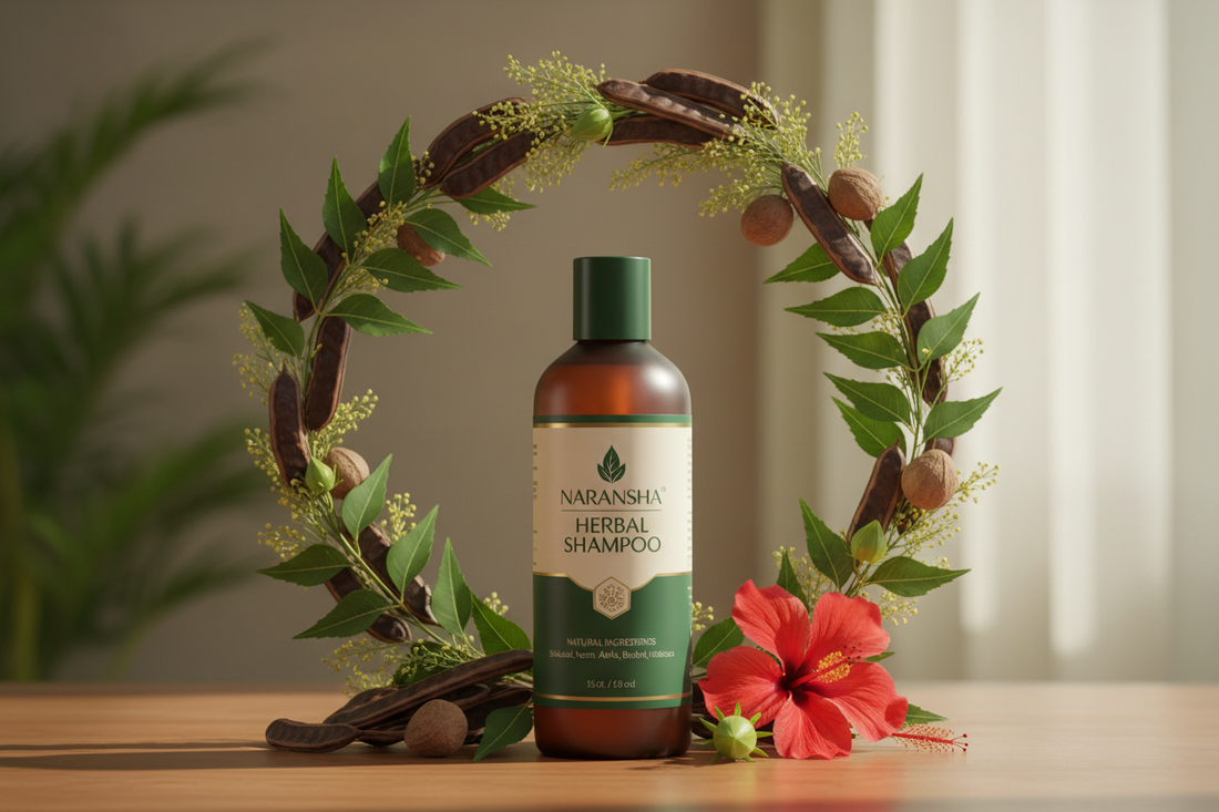 Herbal shampoo for hair growth made with natural ingredients