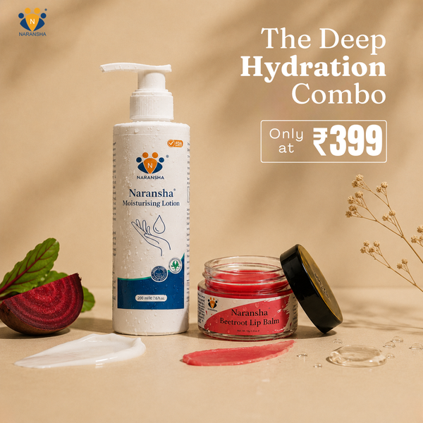 The Deep Hydration Combo | Body Lotion + Beetroot Lip Balm for Dry Skin & Deep Hydration & Repair