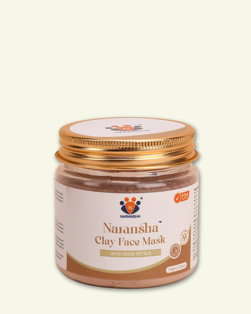 Multani Mitti Clay Face Mask with Rose Petals for Deep Cleansing (75 g)