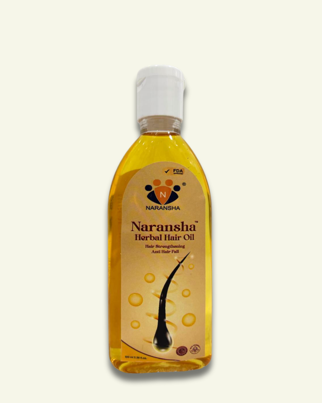 Ayurvedic Herbal Hair Oil with Brahmi & Amla for Hair Growth & Strength (100 ml)