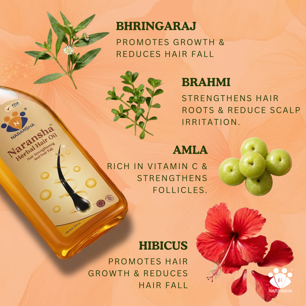 Ayurvedic Herbal Hair Oil with Brahmi & Amla for Hair Growth & Strength (100 ml)