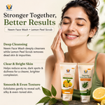 The Glow Combo | Neem Facewash & Lemon Peel Face Scrub for Oily & Acne-Prone Skin