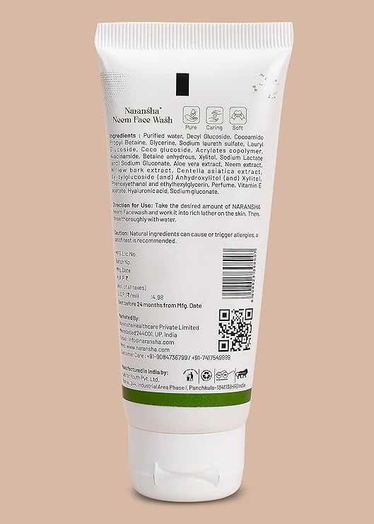 Neem Face Wash & Lemon Peel Face Scrub Combo