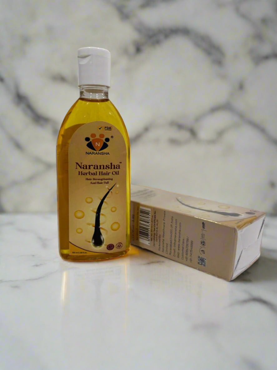 Ayurvedic Herbal Hair Oil with Bhringraj, Brahmi & Amla for Hair Growth & Strength (100 ml)