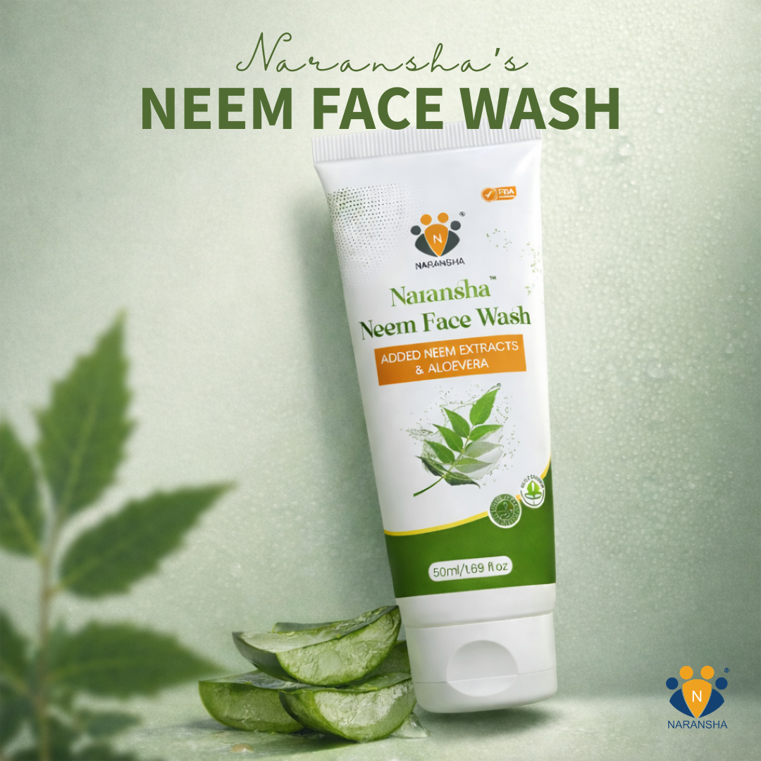 Neem Face Wash with Vitamin E & Hyaluronic Acid for Acne Control (50 ml)