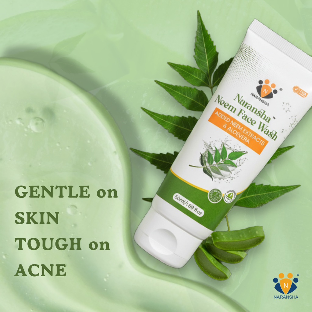 Neem Face Wash with Vitamin E & Hyaluronic Acid for Acne Control (50 ml)