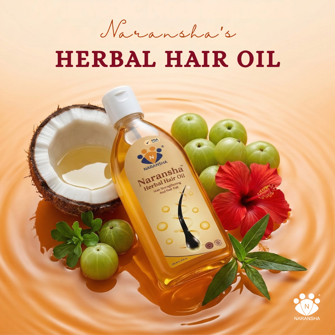 Ayurvedic Herbal Hair Oil with Brahmi & Amla for Hair Growth & Strength (100 ml)