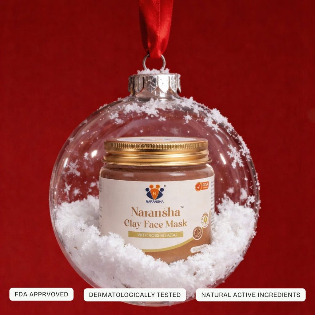 Multani Mitti Clay Face Mask (Pack) with Rose Petals for Deep Cleansing and Glowing Skin (75 g)