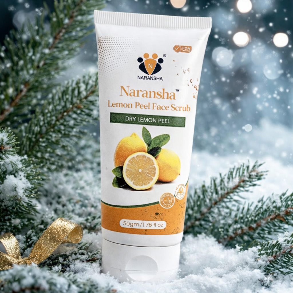 Lemon Peel Face Scrub with Niacinamide & Jojoba Beads (50 ml)