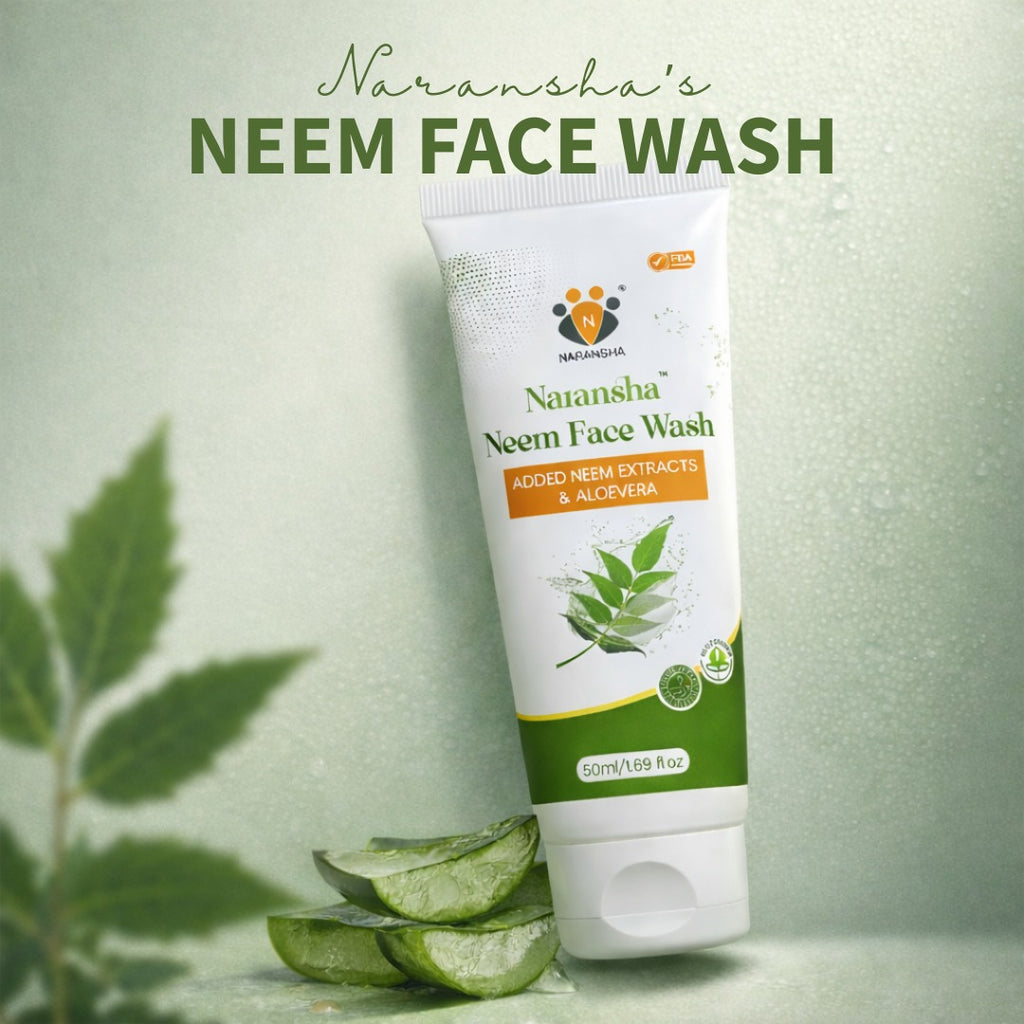 Neem Face Wash with Vitamin E & Hyaluronic Acid for Acne Control (50 ml)