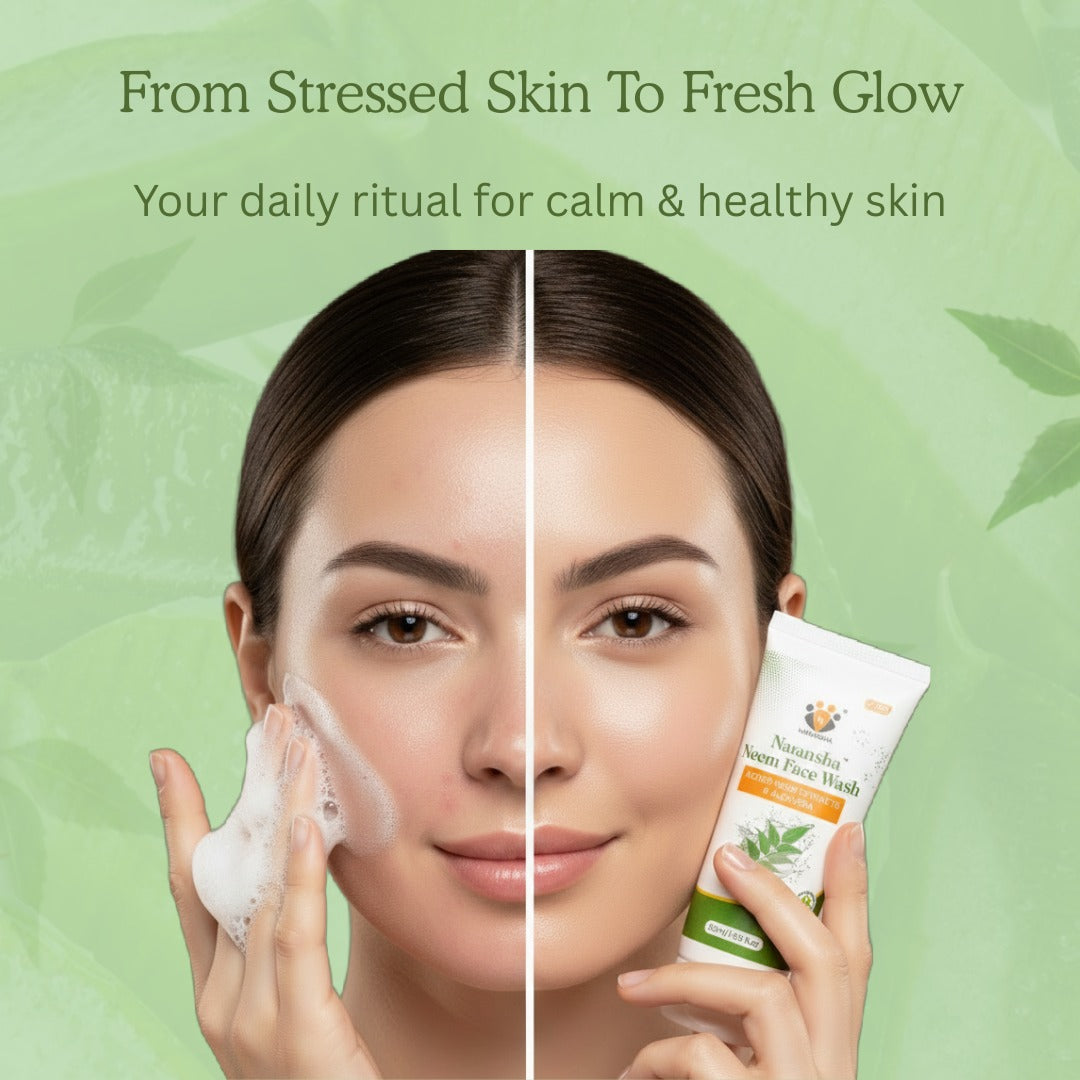 Neem Face Wash with Vitamin E & Hyaluronic Acid for Acne Control (50 ml)