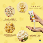 Lemon Peel Face Scrub with Niacinamide & Jojoba Beads (50 ml)