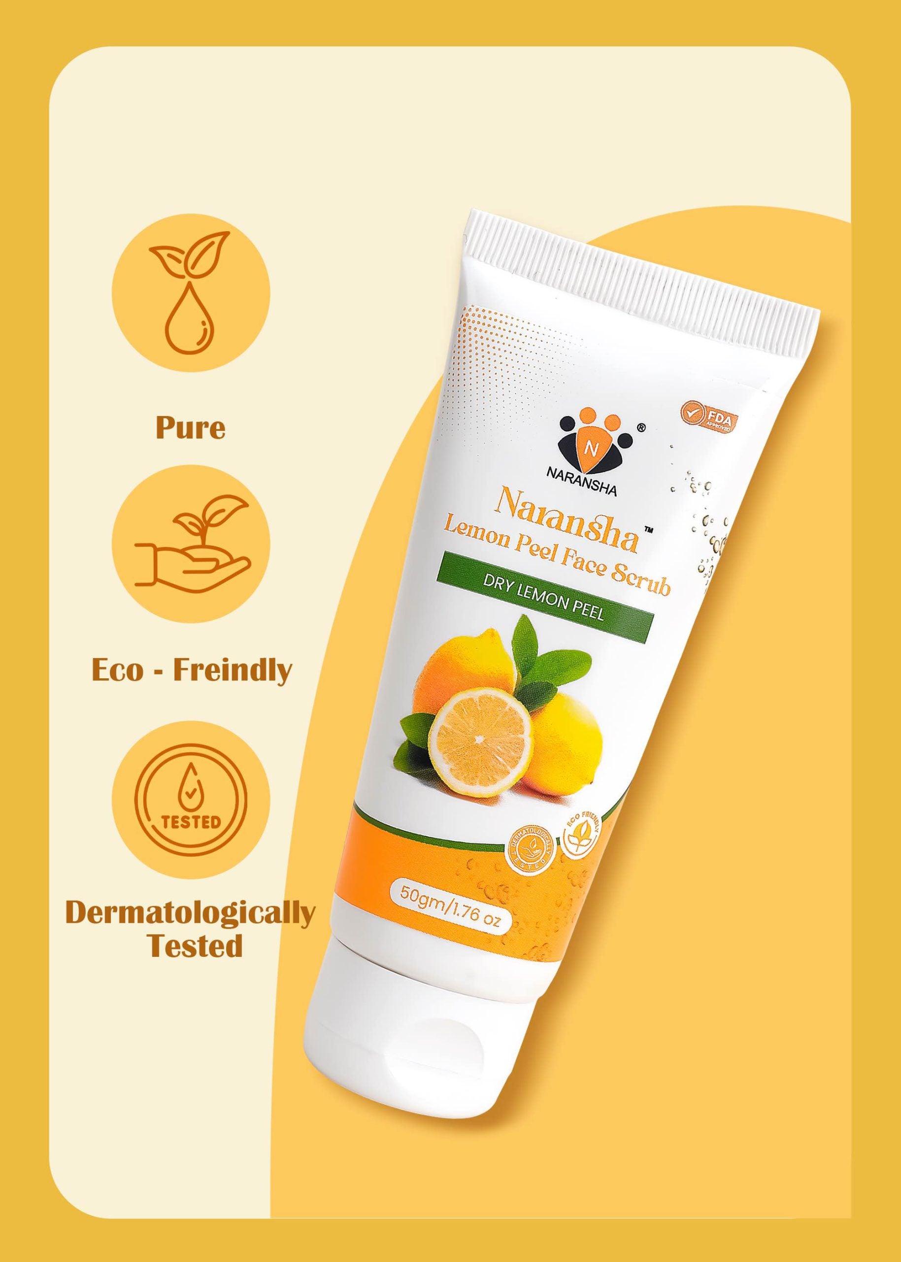 Neem Face Wash & Lemon Peel Face Scrub Combo