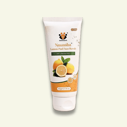 Lemon Peel Face Scrub with Niacinamide & Jojoba Beads (50 ml)