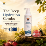 The Deep Hydration Combo | Body Lotion + Beetroot Lip Balm for Dry Skin & Deep Hydration & Repair