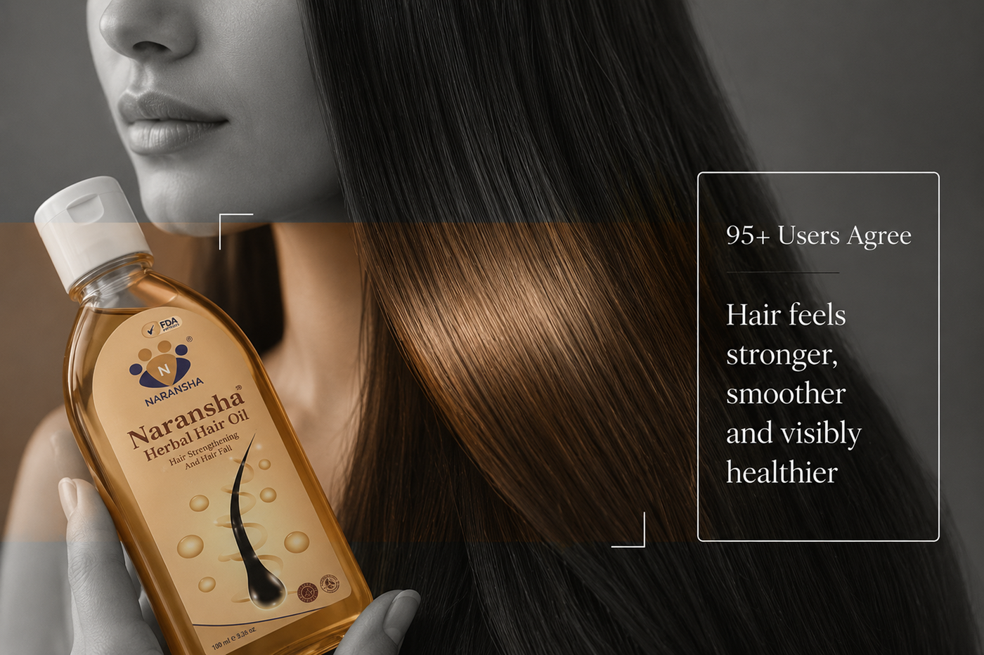 Herbal Hair Oil with Brahmi & Amla for Hair Growth & Strength (100 ml) results and stats