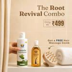 Root Revival Combo | Herbal Hair Oil & Shampoo Combo | Hair Fall Control, Strong Roots & Healthy Shine