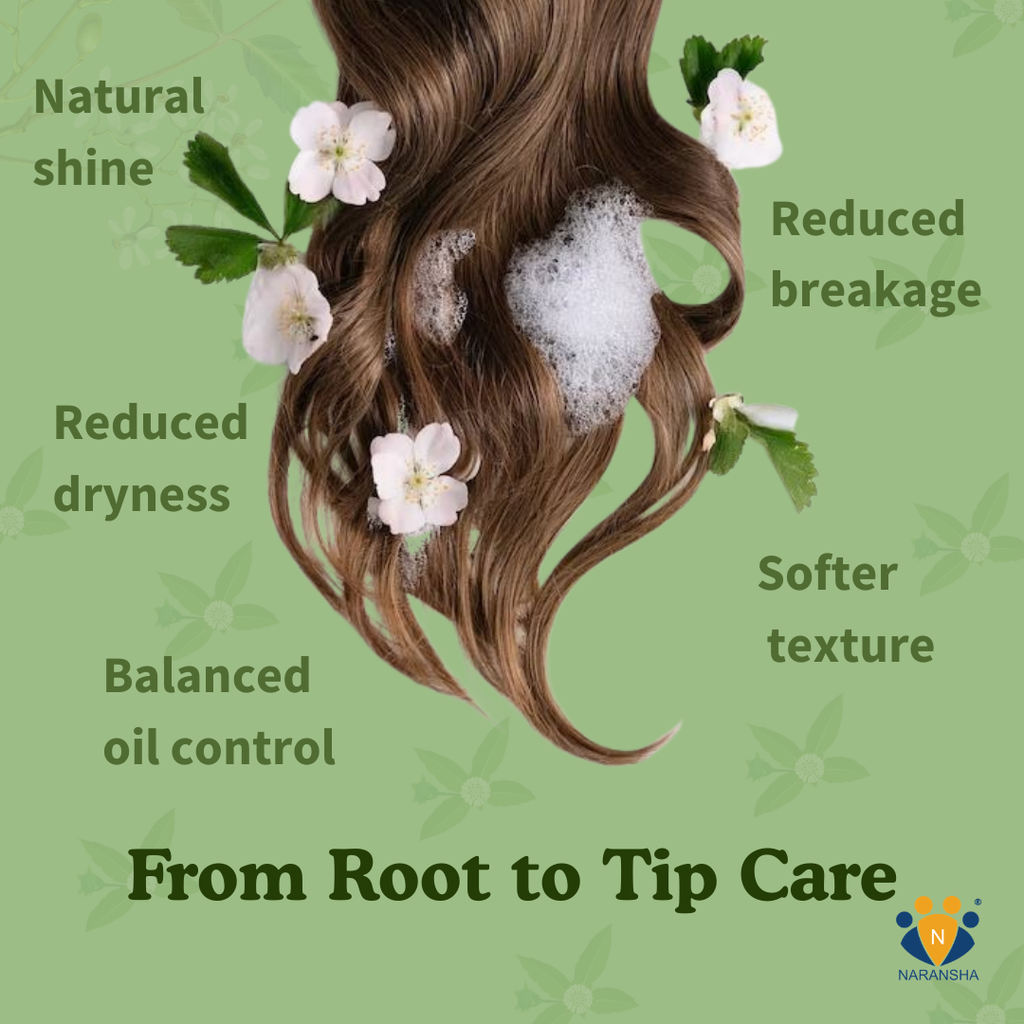 Herbal Shampoo for Hair Growth & Hair Fall Control with Shikakai & Reetha Extracts (200 ml)