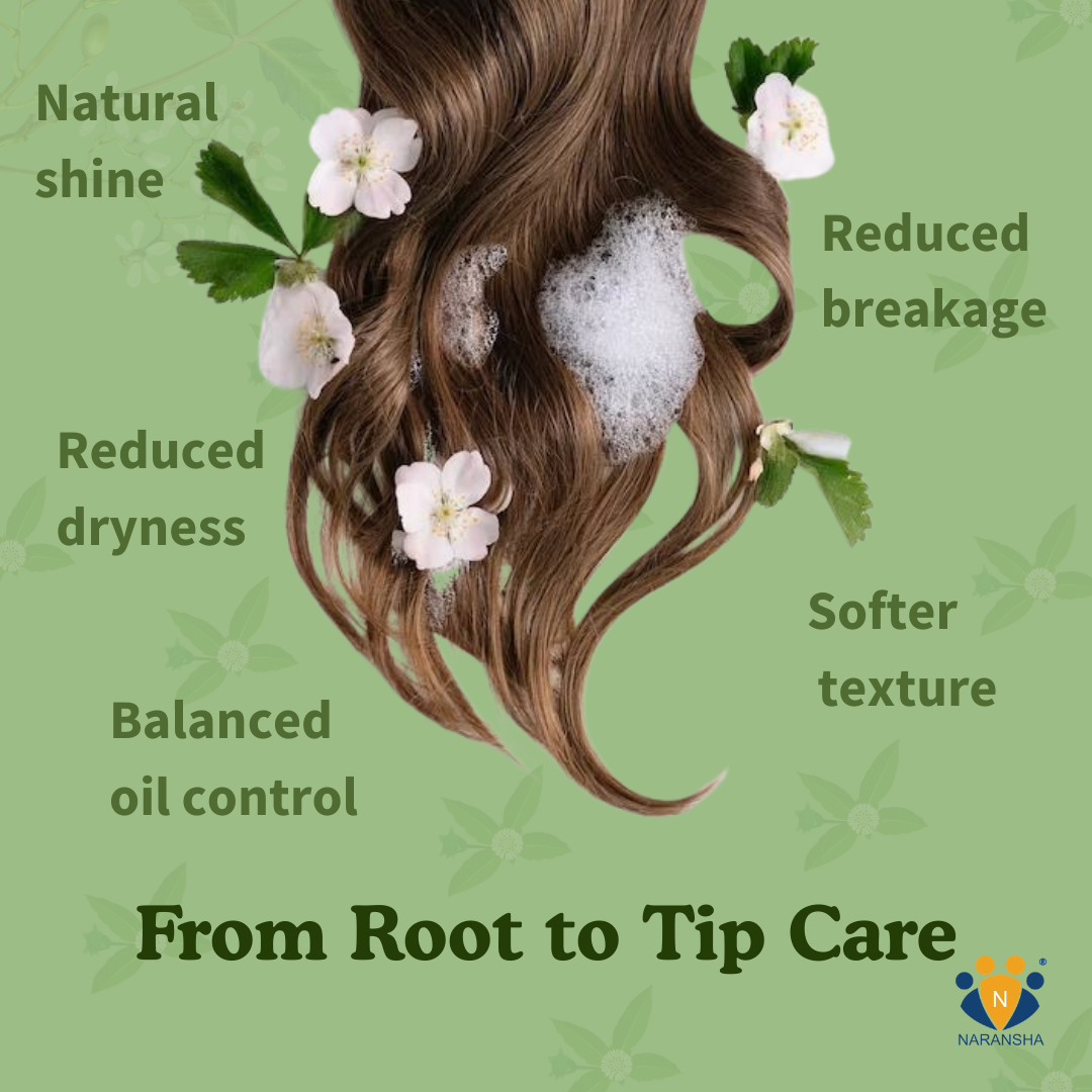 Herbal Shampoo for Hair Growth & Hair Fall Control with Shikakai & Reetha Extracts (200 ml)