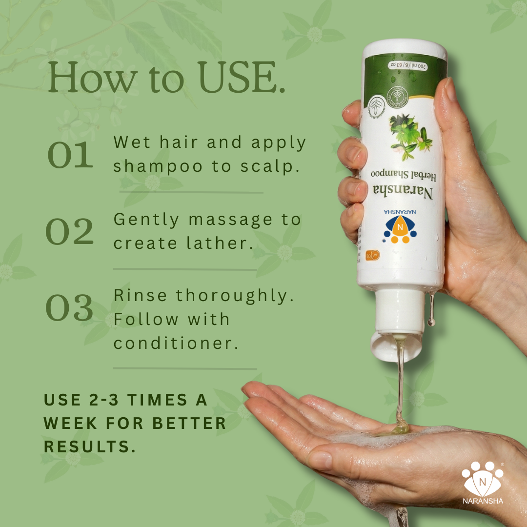 Herbal Shampoo for Hair Growth & Hair Fall Control with Shikakai & Reetha Extracts (200 ml)