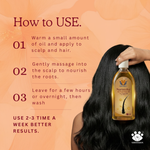 Herbal Hair Oil with Brahmi & Amla for Hair Growth & Strength (100 ml)