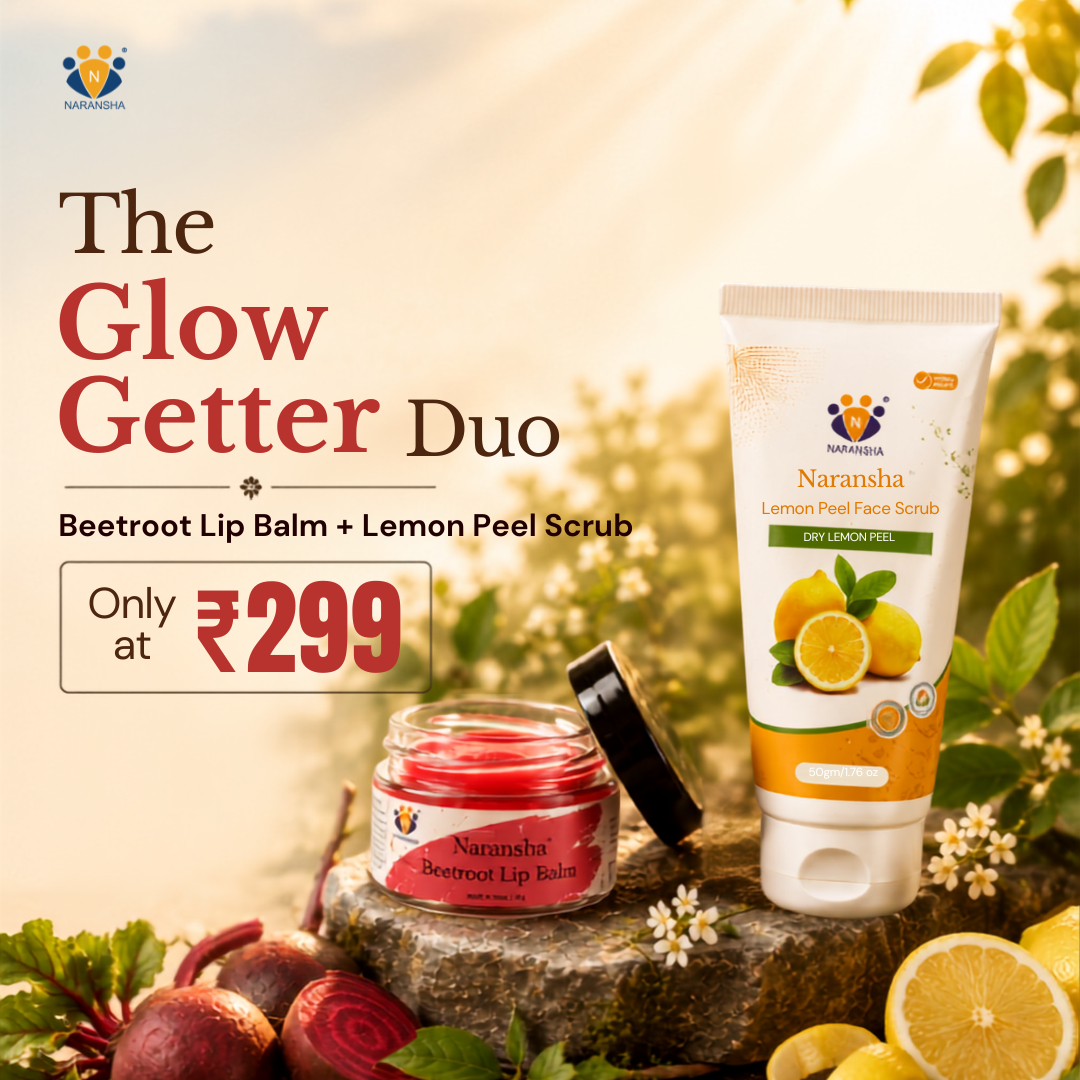 The Glow Getter Duo | Beetroot Lip Balm + Lemon Peel Face Scrub